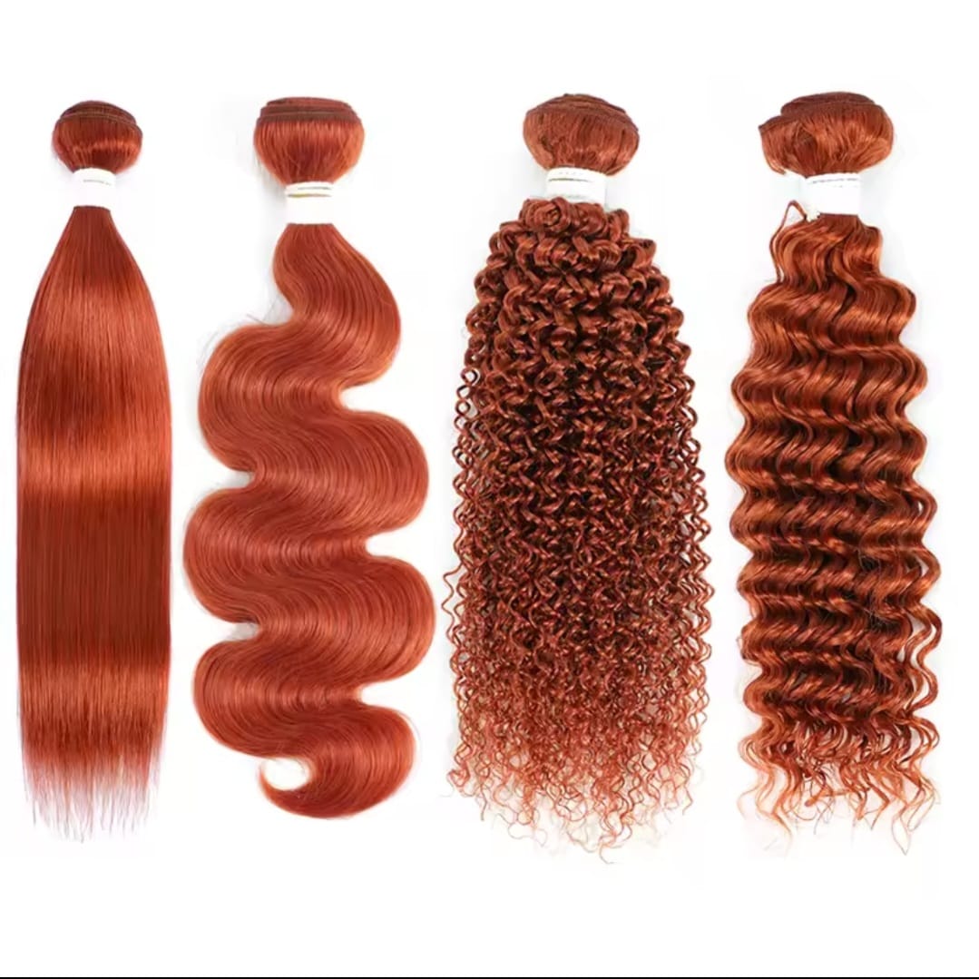 Human hair bundles and extensions